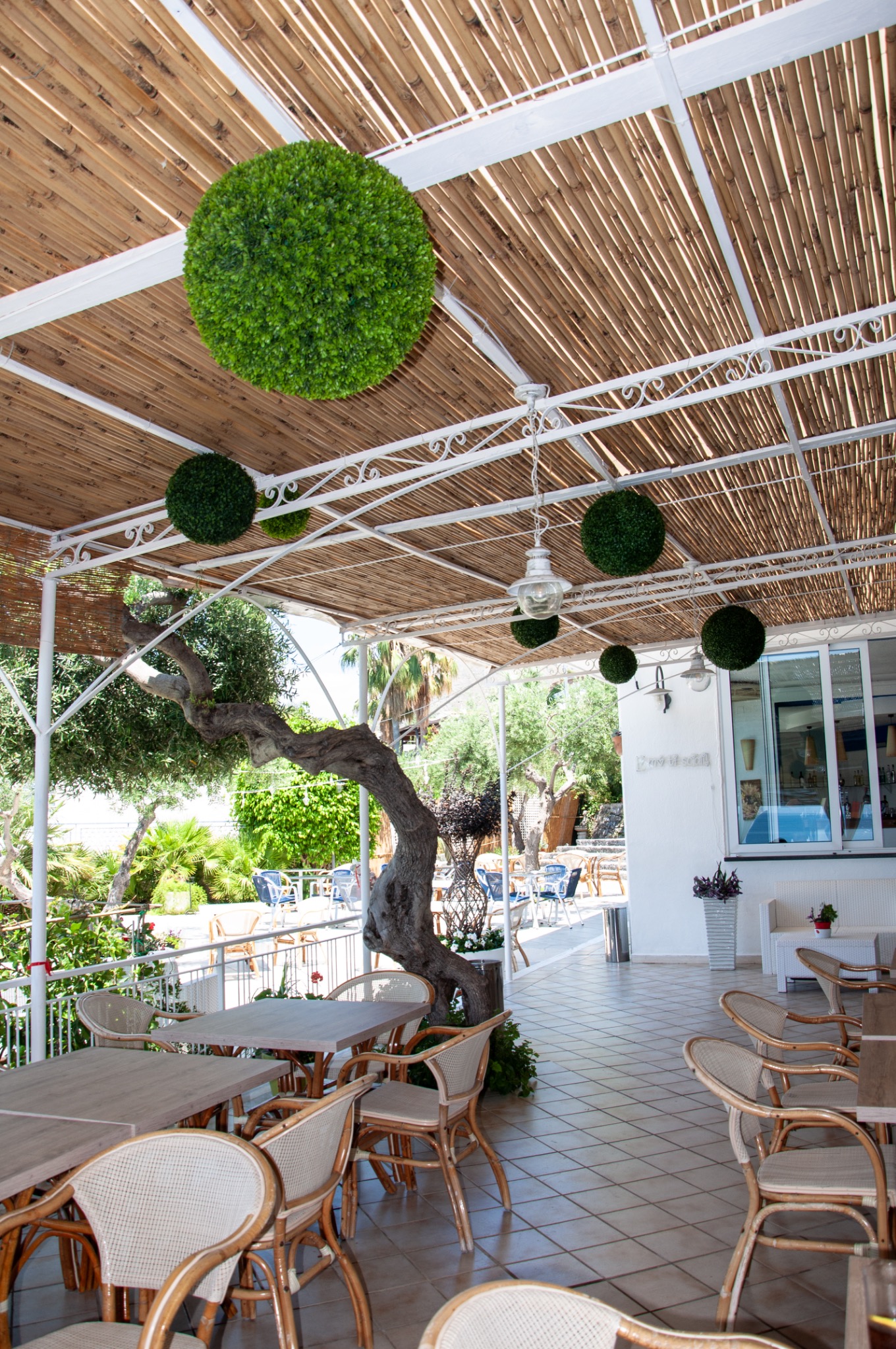 Terrazza esterna del ristorante